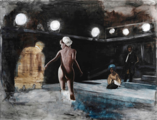 
     <i>L'infinito</i>, 
     2011<br />
     Oil paint on canvas, 
      288 x 375 cm<br />
     