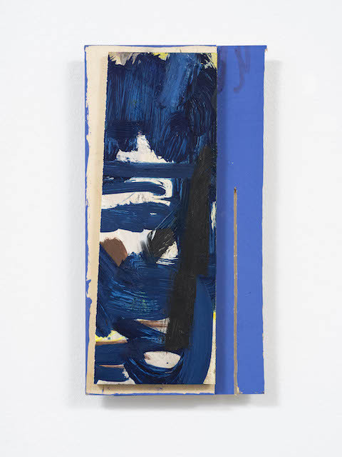 
     <i>Adam</i>, 
     2020<br />
     Oil paint and pen on wood, 
      21 x 11 cm /8 1/4 x 4 1/3 in<br />
     