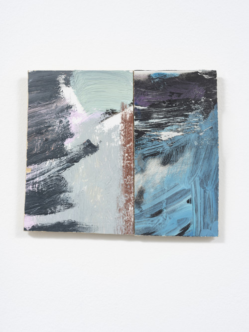 
     <i>Gen</i>, 
     2020<br />
     Oil paint on wood, 
      15 x 17 cm / 6 x 6 2/3 in<br />
     