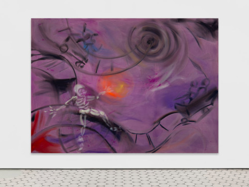 
     <i>Ghost Ride</i>, 
     2019<br />
     acrylic on canvas, 
      230 x 320 cm<br />
     