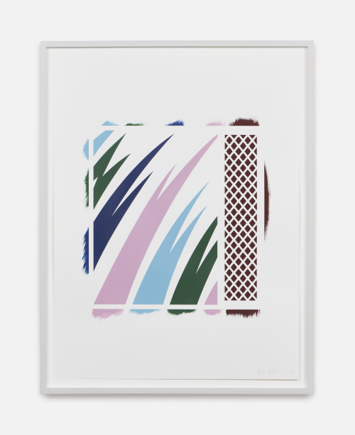 
     <i>Diorama</i>, 
     2021<br />
     Red phosphorus and acrylic on paper, 
      62 x 47 cm<br />
     