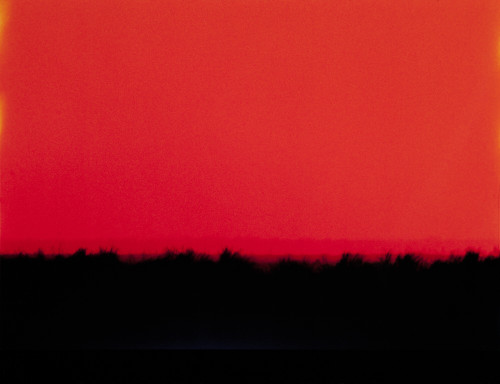 
     <i>Landschafts-Epiphanie</i>, 
     1972/1987<br />
     Cibachrome colorprint transparency in lightbox plus framed filmstrip, 
      80 x 100 x 10 cm<br />
     