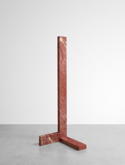 <i>Verstärker 47</i>, 2022<br />Rosso Venezia marble, Edition of 3 + 2 AP, 220 x 62.9 x 70.6 cm<br />