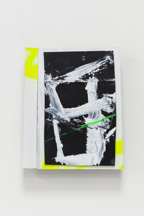<i>Zanny</i>, 2021<br />Oil and acrylic on board  and plastic, 21 x 18 cm (8 1/4 x 7 in)<br />