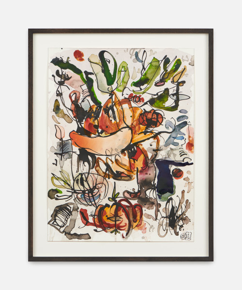 JAN-OLE SCHIEMANN<br /><i>Untitled</i>, 2021<br />Watercolor, ink on paper, 41 x 31 cm<br />