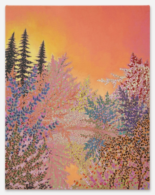 <i>bright beacon ringing</i>, 2023<br />Oil on canvas, 58 x 46 cm<br />