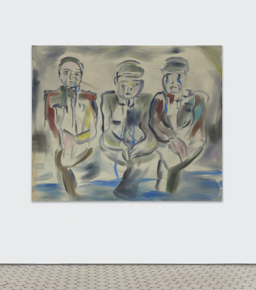<i>Weinende (Losers)</i>, 2022<br />Acrylic on canvas, 155 x 190 cm<br />
